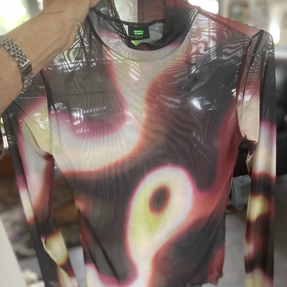 Levi's Sheer Multicolor Blouse